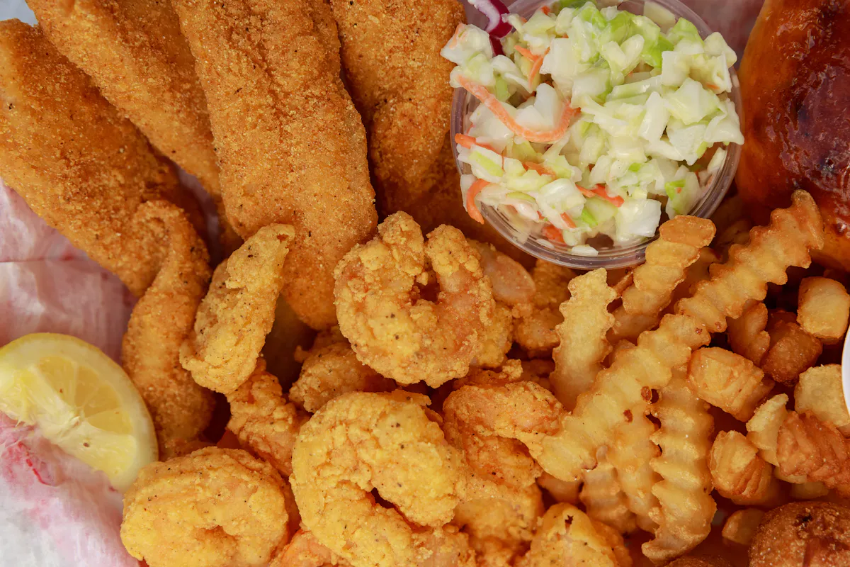 a close up of food